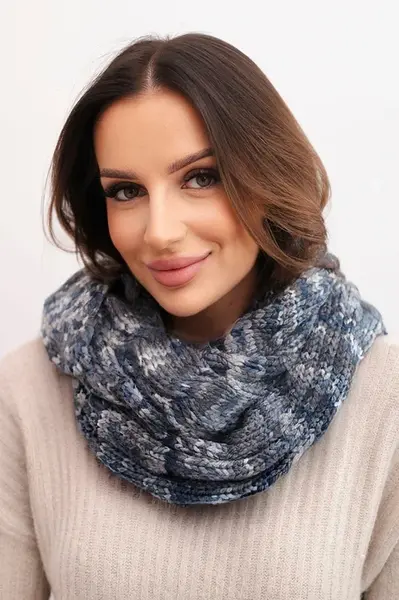 Dámsky melírovaný zimný šál KN24