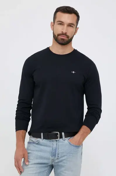 Bavlnené tričko s dlhým rukávom Gant