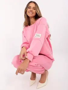 Růžová tepláková souprava