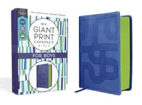 NIrV, Giant Print Compact Bible for Boys, Leathersoft, Blue, Comfort Print - Zondervan