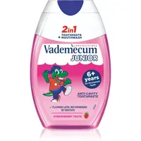 Vademecum Junior 2 in 1 zubní pasta a ústní voda 2 v 1 pro děti 6+ let 75 ml