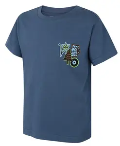 Husky  Tee Patch K blue, 134 Detské bavlnené tričko