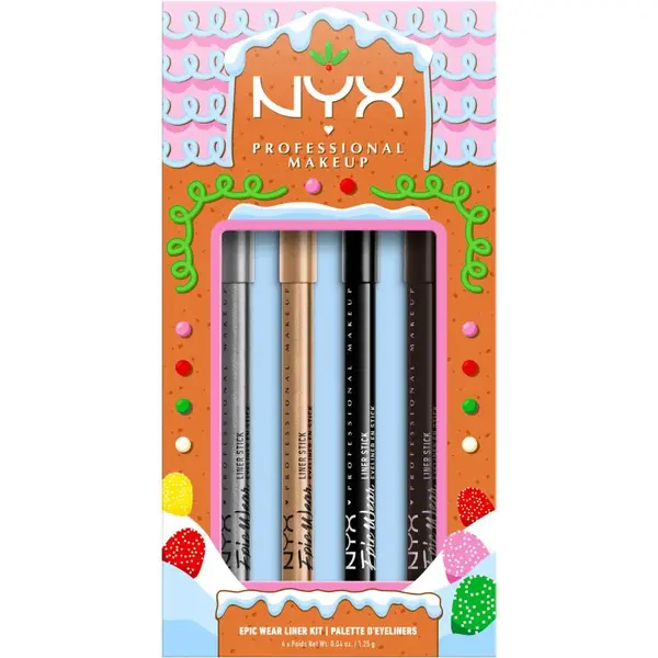 NYX Professional Makeup Gingerbaddie Land Epic Liner dárková sada na oči