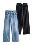 Next Džínsy  modrá denim / čierny denim