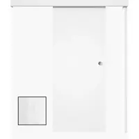 Posuvný systém na tunel Naturel pre dvere 70cm borovica biela POSUVNTBB70