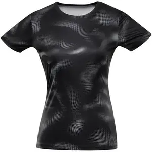 ALPINE PRO QUATRA Dámske funkčné tričko, čierna, veľkosť