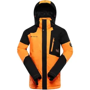 ALPINE PRO DEAR Pánská lyžařská bunda, oranžová, velikost