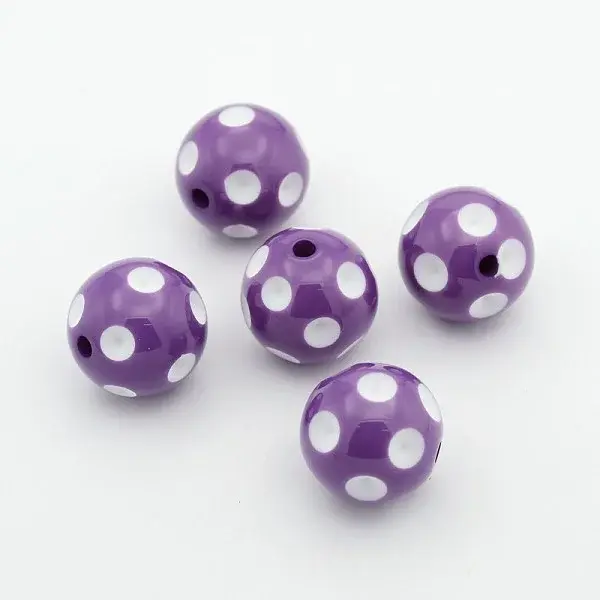 Chunky Bubblegum Acrylic Beads