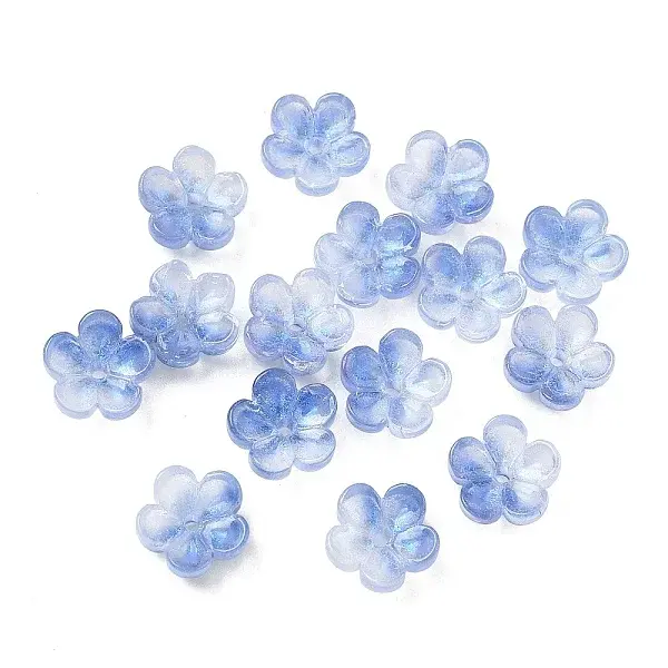 Dyed & Heated Glass Bead Caps