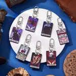 Acrylic Pendants with Alloy Swivel Clasps and 304 Stainless Steel Jump Rings Decorations
