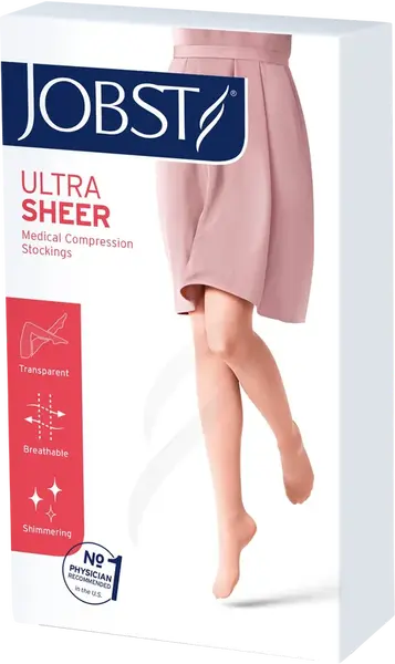 JOBST Ultra Sheer 1 - lýtkové punčochy bez špice - běžná délka - tělové - velikost IV