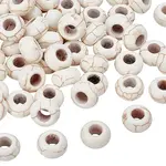 100Pcs Dyed Synthetic Turquoise European Beads