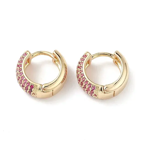 Cubic Zirconia Hoop Earrings