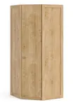 Jednodveřová rohová šatní skříň cody - dub
