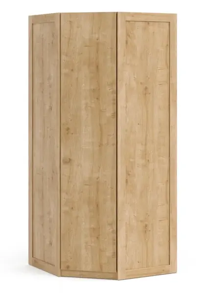 Jednodveřová rohová šatní skříň cody - dub