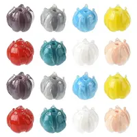 16Pcs 8 Colors Handmade Lampwork Beads