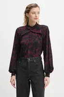 Halenka Gestuz dámská, červená barva, vzorovaná, 10909578