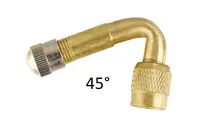 Prodloužení ventilů kovová, zahnutá, pro nákladní auta, různé úhly - Ferdus Úhel zahnutí: 45 °