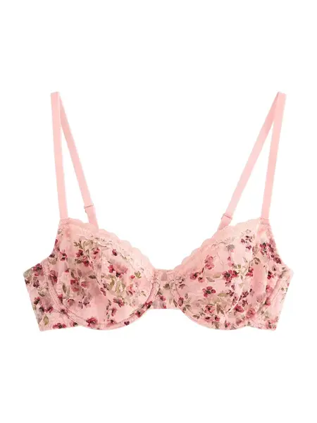 Lindex Podprsenka 'Senna Lacey'  zelená / ružová / červená