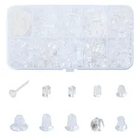 10 Styles Plastic Ear Nuts