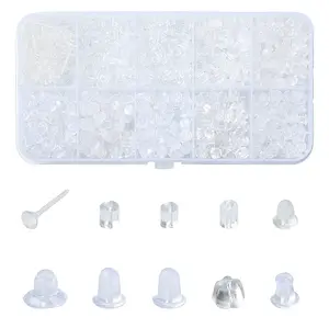10 Styles Plastic Ear Nuts