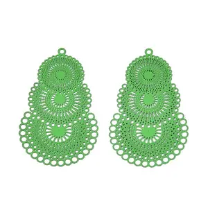 Spray Painted 430 Stainless Steel Pendants