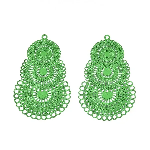 Spray Painted 430 Stainless Steel Pendants