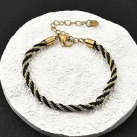 304 Stainless Steel Nylon Cord String Bracelets
