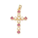 Brass Micro Pave Cubic Zirconia Pendants