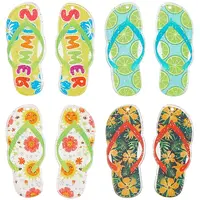 16Pcs 4 Styles Slipper Theme Acrylic Pendants