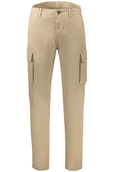 Béžové kapsáčové kalhoty