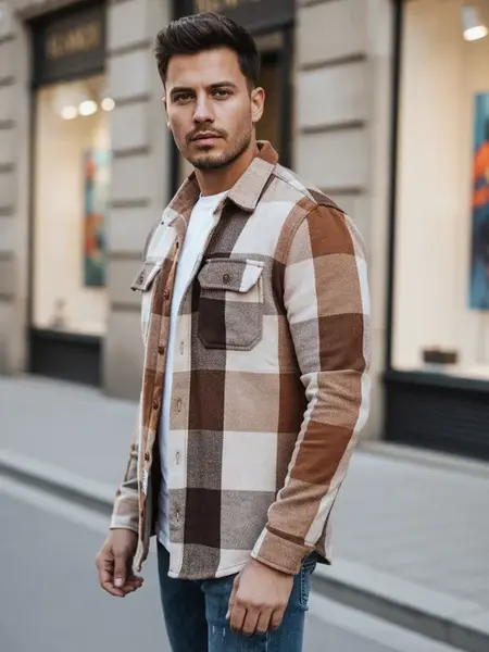 Károvaná košile pro muže