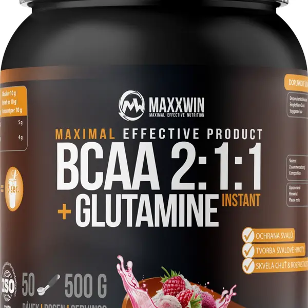 MAXXWIN BCAA + Glutamine malina 500 g