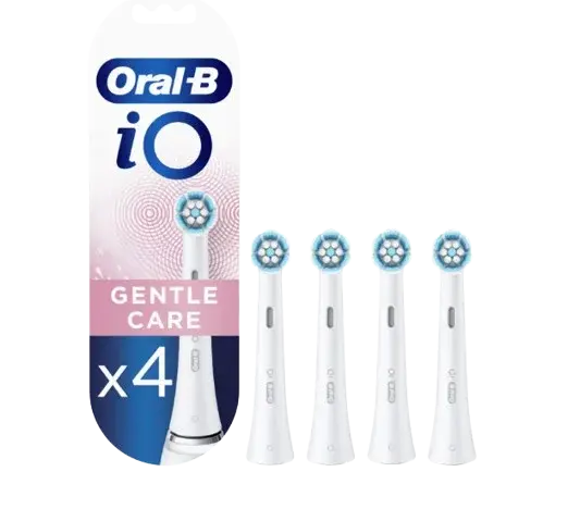 ORAL-B iO Series Gentle Care, kartáčkové hlavy pro citlivé dásně, bílé 4 ks