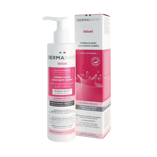 DERMARAYS VELVET hydratační tělový krém 250 ml