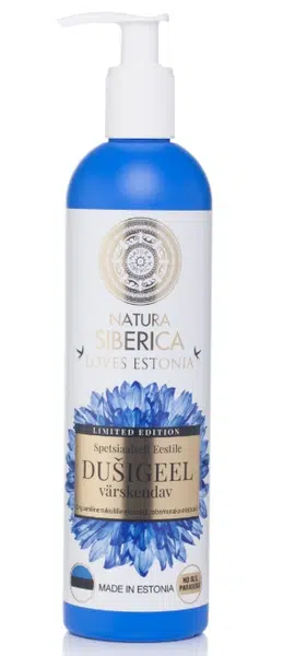 NATURA SIBERICA Osvěžující sprchový gel na tělo – chrpa a moruška 400 ml