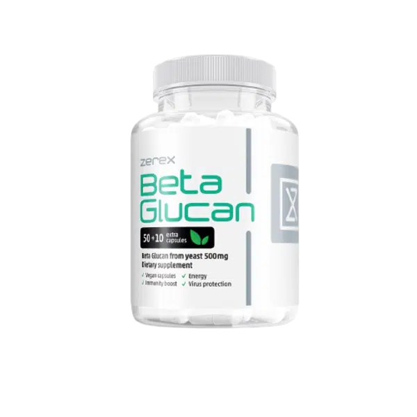 ZEREX Beta Glukan 500 mg + Vit. C 60 kapslí
