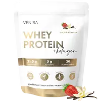VENIRA whey protein jahoda a vanilka 1000 g