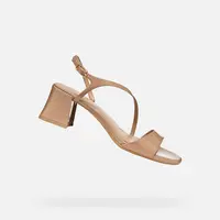 Světle hnědé dámské sandály Geox New Eraklia 50 T01 - Dámské