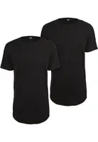 Tvarované dlouhé tričko 2-balení blk/blk