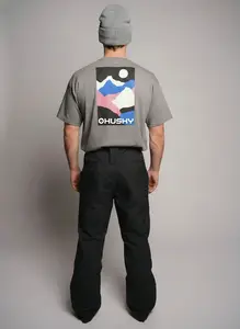 Husky Tee Panorama M XL, grey Pánské bavlněné triko