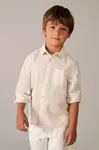 Dětská košile s příměsí lnu Mayoral