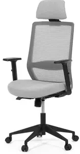 AUTRONIC Kancelářská židle KA-V3329 GREY, šedá síťovina