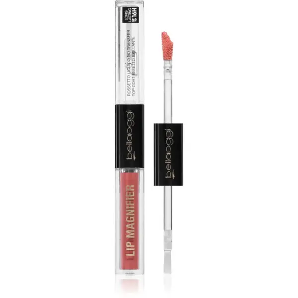 bellaoggi Lip Magnifier dlouhotrvající rtěnka a lesk na rty 2 v 1 odstín Creamy Peach 2.7 ml