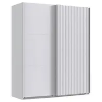 MID.YOU SKŘÍŇ S POSOUVACÍMI DVEŘMI, bílá, 200/216/65 cm