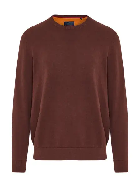 Funky Buddha Sveter  tmavohnedá