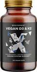 BRAINMAX Vegan Vitamin D3 & K2 100 kapslí