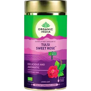 ORGANIC INDIA Sladká růže BIO, plech 50 x 2 g