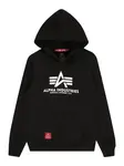ALPHA INDUSTRIES Mikina  červená / čierna / biela