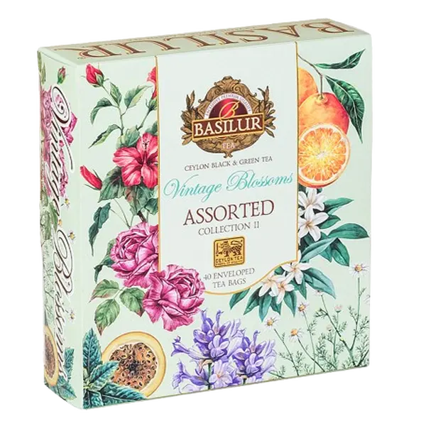 BASILUR Vintage Blossoms Assorted II. přebal 40 x 1.5 g